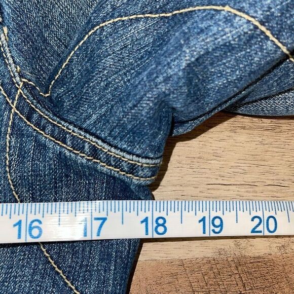 Polo Jeans Co RL67 by Ralph Lauren Lydia Repair‎ Denim Jacket Small Over Reverso - Picture 10 of 11